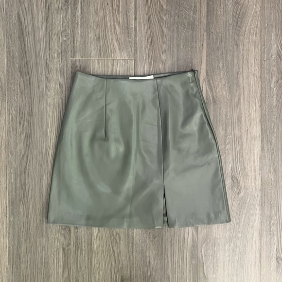 Oak & Fort Vegan Leather Skirt - Picture 1 of 4
